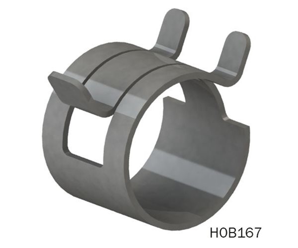 H0B167 Spring Steel Hose Clamps