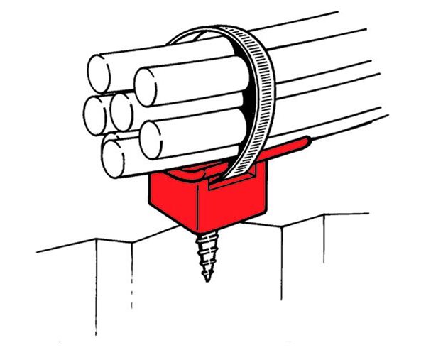Montagesockel für Kabelbinder - Schraubsockel slide 2