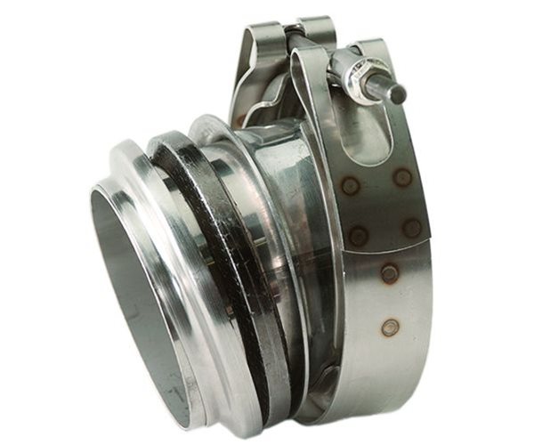 Slip Joint, V Band Clamp and Flange Assembly Side